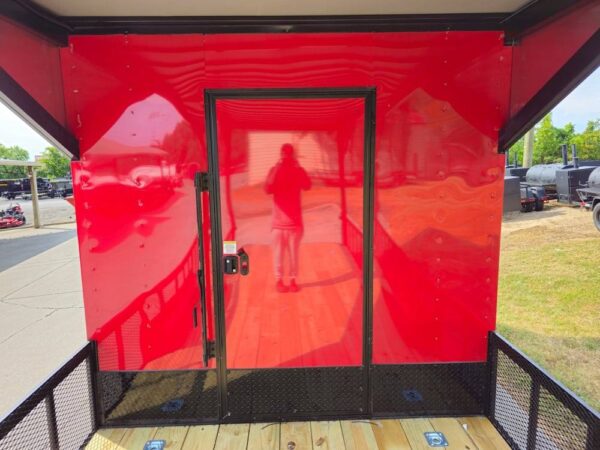 8.5x30 Red Hybrid Drone & Equipment Hauler Enclosed Trailer - Image 14