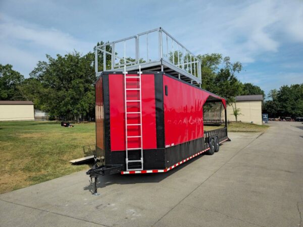 8.5x30 Red Hybrid Drone & Equipment Hauler Enclosed Trailer - Image 7