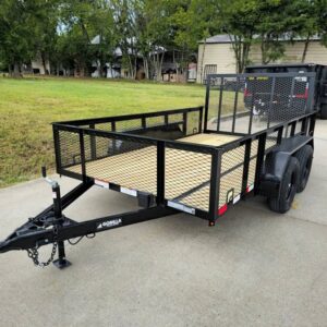 7' X 12' Straight Deck Utility Trailer 2ft Mesh