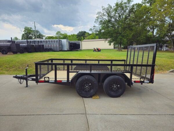 7' X 12' Straight Deck Utility Trailer 2ft Mesh - Image 3