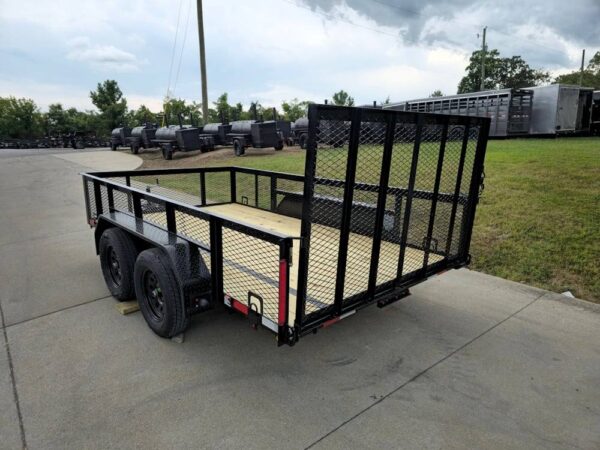 7' X 12' Straight Deck Utility Trailer 2ft Mesh - Image 5