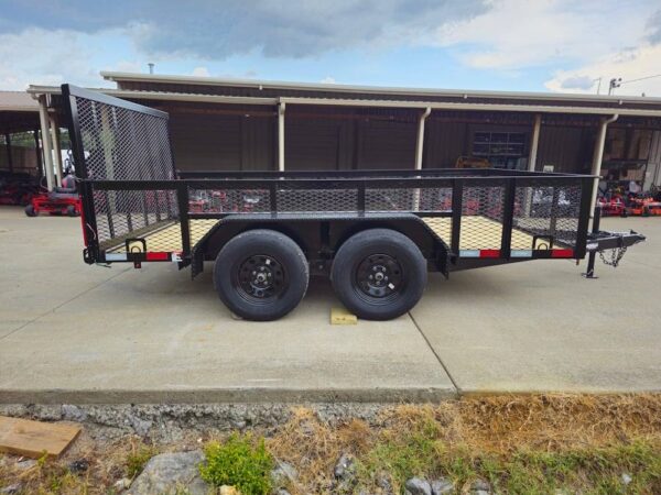 7' X 12' Straight Deck Utility Trailer 2ft Mesh - Image 8