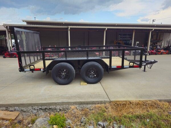 7' X 12' Straight Deck Utility Trailer 2ft Mesh - Image 9