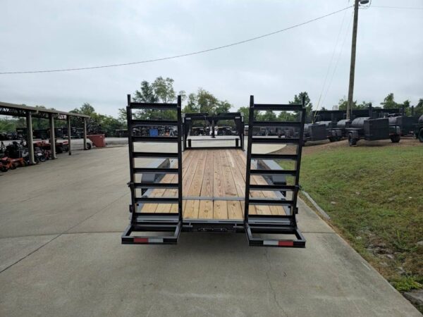 7x20 Gooseneck Equipment Trailer (2) 7K Axles Standup Ramps - Image 5