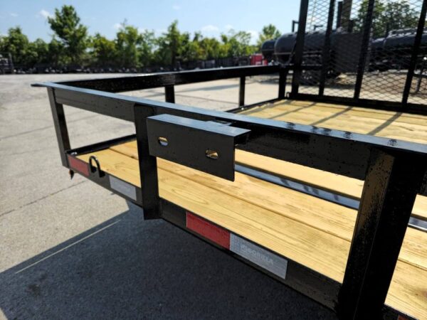 7x14 Dovetail Utility Trailer with Side Gate and Rear Gate (2) 3500lb Axles - Image 6
