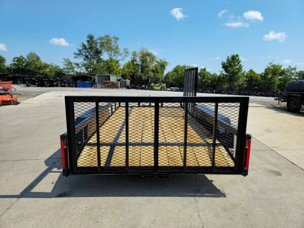 7x14 Dovetail Utility Trailer with Side Gate and Rear Gate (2) 3500lb Axles - Image 9