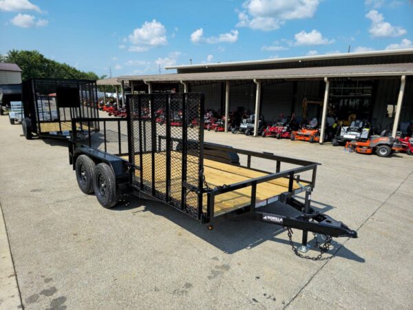 7x14 Dovetail Utility Trailer with Side Gate and Rear Gate (2) 3500lb Axles - Image 12