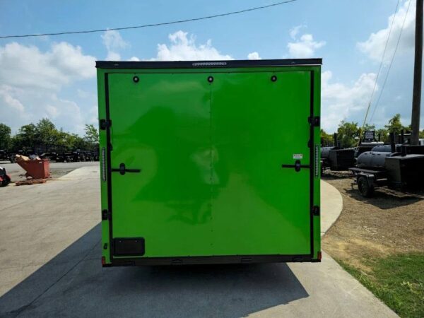 8.5x24 Neon Green Enclosed Trailer with Blackout Trim  (2) 5200lb Axles - Image 8