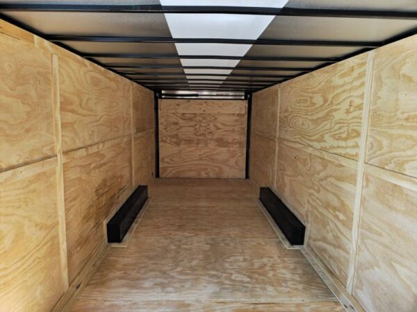 8.5x24 Neon Green Enclosed Trailer with Blackout Trim  (2) 5200lb Axles - Image 11