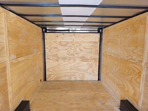 8.5x24 Neon Green Enclosed Trailer with Blackout Trim  (2) 5200lb Axles - Image 12