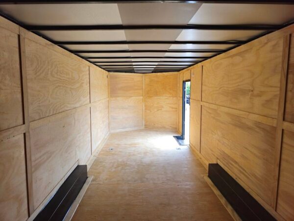 8.5x24 Neon Green Enclosed Trailer with Blackout Trim  (2) 5200lb Axles - Image 14
