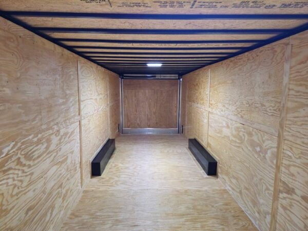 8.5x28 Silver Enclosed Cargo Trailer with Blackout Trim - Image 11