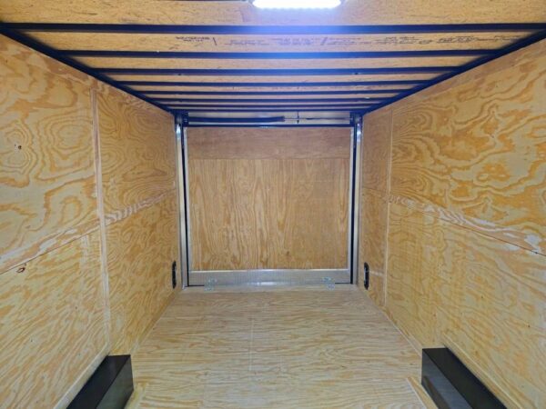 8.5x28 Silver Enclosed Cargo Trailer with Blackout Trim - Image 12