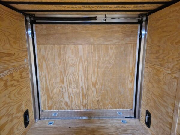 8.5x28 Silver Enclosed Cargo Trailer with Blackout Trim - Image 13