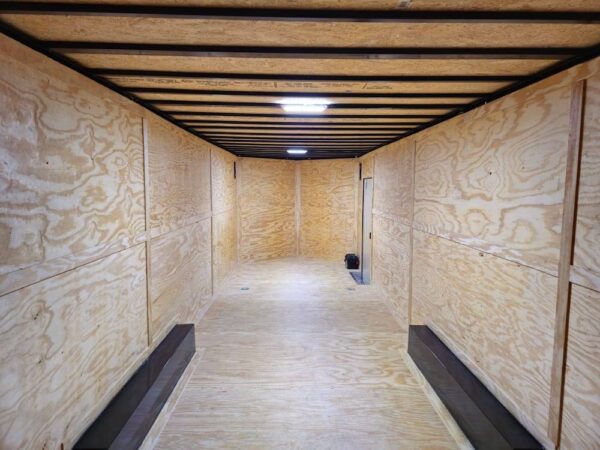 8.5x28 Silver Enclosed Cargo Trailer with Blackout Trim - Image 14