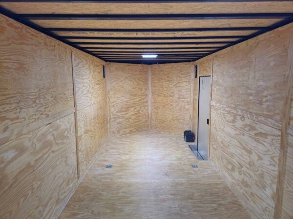 8.5x28 Silver Enclosed Cargo Trailer with Blackout Trim - Image 15
