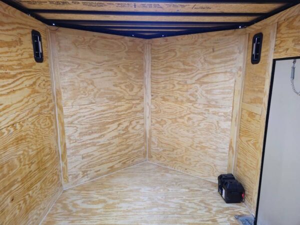 8.5x28 Silver Enclosed Cargo Trailer with Blackout Trim - Image 16