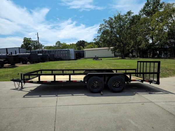 6.4x18 Utility Trailer Powder Coated Dovetail (2) 3,500lb Axles 7k GVWR - Image 4