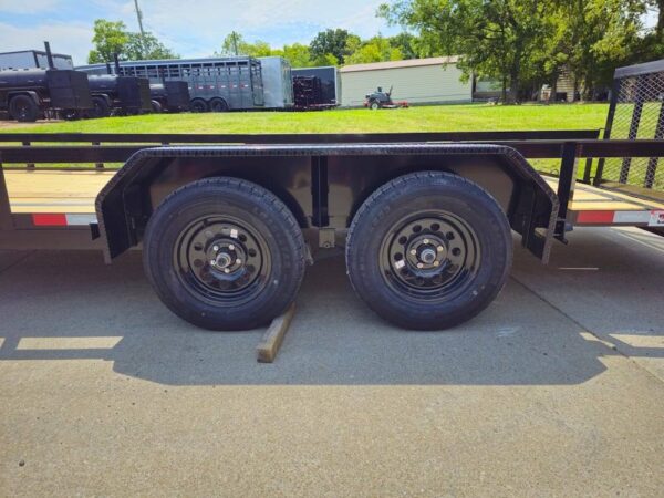 6.4x18 Utility Trailer Powder Coated Dovetail (2) 3,500lb Axles 7k GVWR - Image 5