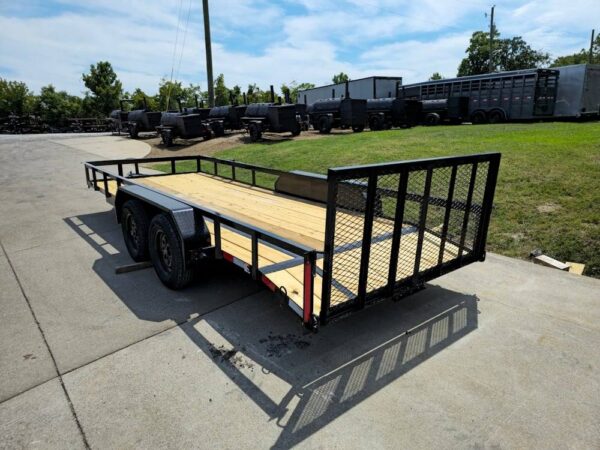 6.4x18 Utility Trailer Powder Coated Dovetail (2) 3,500lb Axles 7k GVWR - Image 7