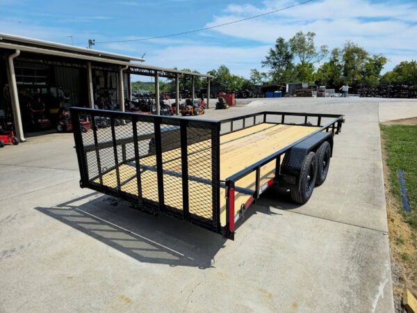 6.4x18 Utility Trailer Powder Coated Dovetail (2) 3,500lb Axles 7k GVWR - Image 9