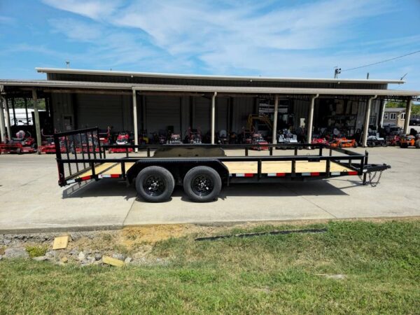 6.4x18 Utility Trailer Powder Coated Dovetail (2) 3,500lb Axles 7k GVWR - Image 10