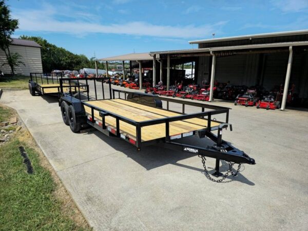6.4x18 Utility Trailer Powder Coated Dovetail (2) 3,500lb Axles 7k GVWR - Image 11