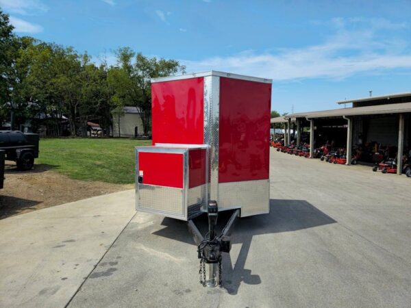 Enclosed Trailer 7' X 20' Red Hybrid Motorcycle Event - Image 2