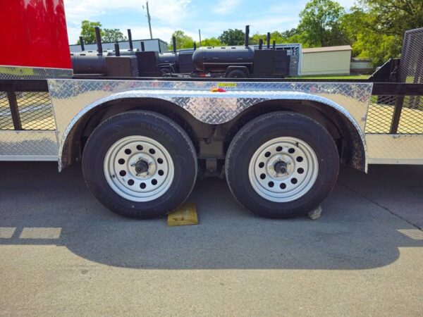 Enclosed Trailer 7' X 20' Red Hybrid Motorcycle Event - Image 15