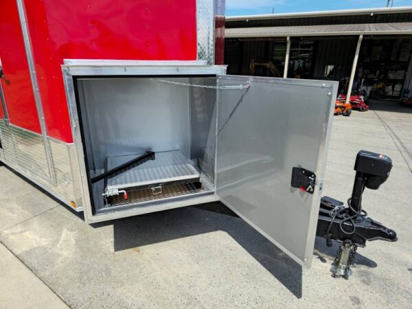Enclosed Trailer 7' X 20' Red Hybrid Motorcycle Event - Image 17