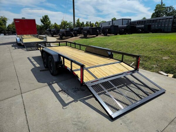 6.4x18 Utility Trailer Powder Coated Dovetail (2) 3,500lb Axles 7k GVWR - Image 13