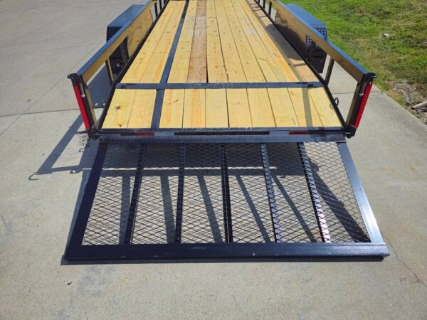 6.4x18 Utility Trailer Powder Coated Dovetail (2) 3,500lb Axles 7k GVWR - Image 14