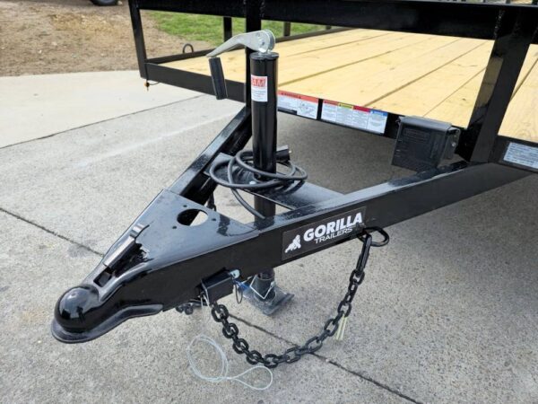 7x20 Utility Trailer Dovetail Powder Coated (2) 3500lb Axles 7k GVWR - Image 3