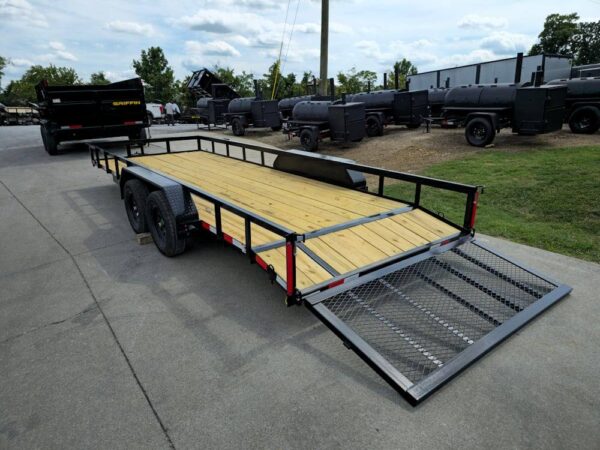 7x20 Utility Trailer Dovetail Powder Coated (2) 3500lb Axles 7k GVWR - Image 14