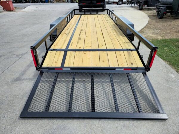 7x20 Utility Trailer Dovetail Powder Coated (2) 3500lb Axles 7k GVWR - Image 15