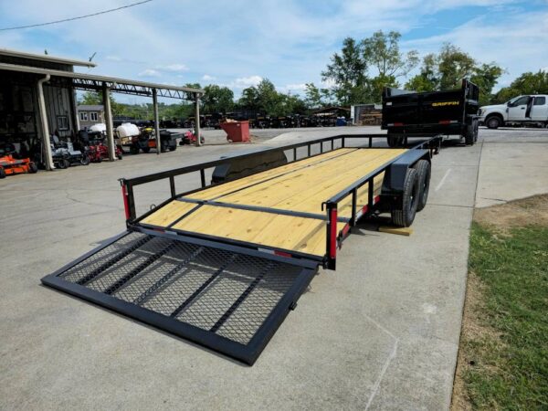 7x20 Utility Trailer Dovetail Powder Coated (2) 3500lb Axles 7k GVWR - Image 16