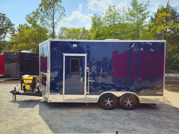 8.5' X 16' Indigo Blue Concession Trailer Food Event Catering - Image 7