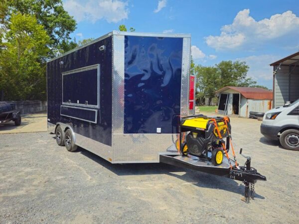 8.5' X 16' Indigo Blue Concession Trailer Food Event Catering - Image 13