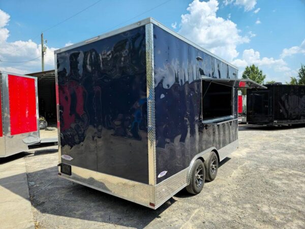 8.5' X 16' Indigo Blue Concession Trailer Food Event Catering - Image 14