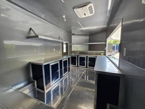 8.5' X 16' Indigo Blue Concession Trailer Food Event Catering - Image 24