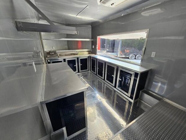 8.5' X 16' Indigo Blue Concession Trailer Food Event Catering - Image 25