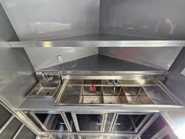 8.5' X 16' Indigo Blue Concession Trailer Food Event Catering - Image 28