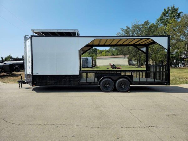 Enclosed Trailer 8.5' X 24' White Hybrid Drone and Equipment Hauler - Image 8