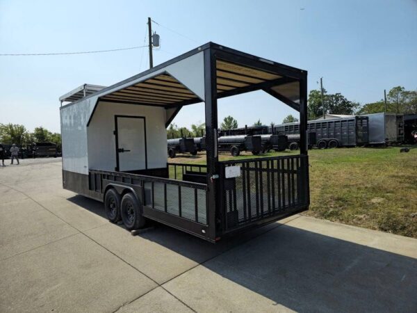 Enclosed Trailer 8.5' X 24' White Hybrid Drone and Equipment Hauler - Image 3