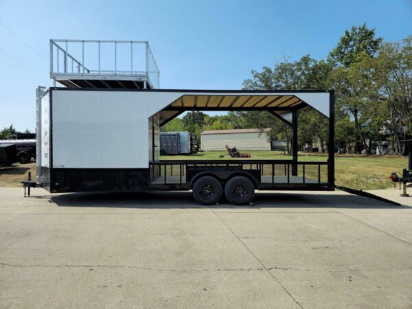 Enclosed Trailer 8.5' X 24' White Hybrid Drone and Equipment Hauler - Image 12