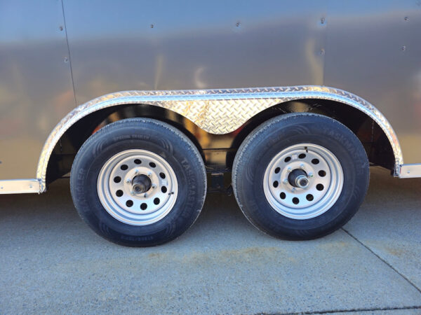 Enclosed Trailer 8.5' X 24' Tandem Axle Charcoal Grey 7' Interior Motorcycle Car Hauler - Image 5