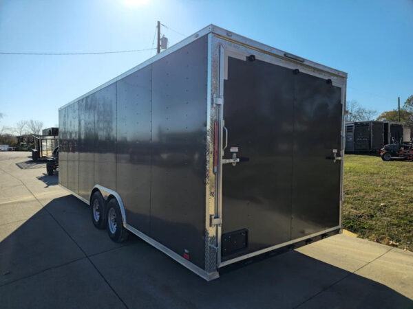 Enclosed Trailer 8.5' X 24' Tandem Axle Charcoal Grey 7' Interior Motorcycle Car Hauler - Image 10