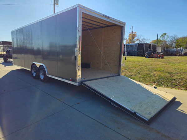 Enclosed Trailer 8.5' X 24' Tandem Axle Charcoal Grey 7' Interior Motorcycle Car Hauler - Image 18