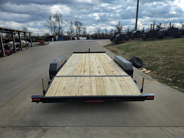 7' X 18' Wood Deck Car Hauler WIth Removable Fender 5,200 lb Axles - Image 9