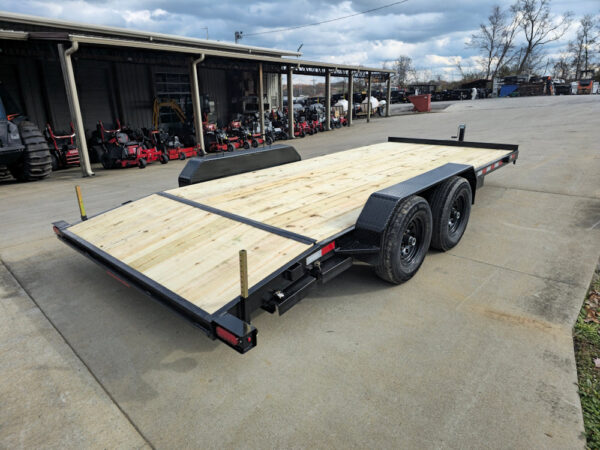 7' X 18' Wood Deck Car Hauler WIth Removable Fender 5,200 lb Axles - Image 10